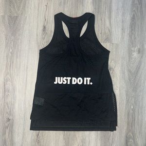 BLACK Mesh Nike Tank - Just Do It